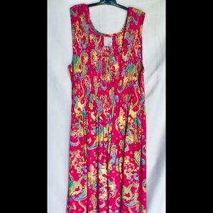 NWT Fuchsia dress long sundress one size